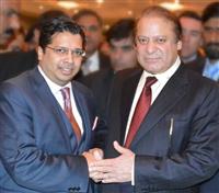 H.E. Dr. Chris Nonis with His Excellency Nawaz Sharif, Prime Minister of Pakistan